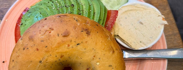 Bagels & Beans is one of Places to try.