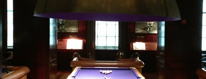 The Library at Hudson Hotel is one of sports and billiards.