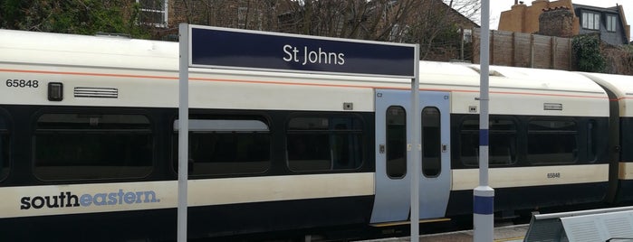 St Johns Railway Station (SAJ) is one of Stations - NR London used.