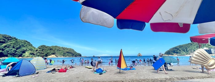 外浦海岸 is one of 東京界隈の綺麗げな浜🏖.