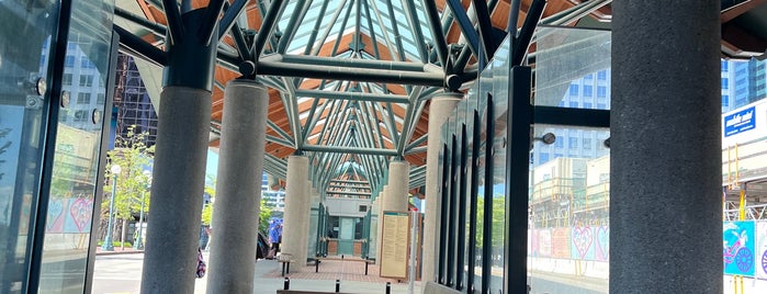 Bellevue Transit Center is one of regular check ins.