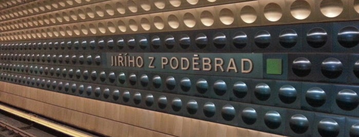 Metro =A= Jiřího z Poděbrad is one of Praha.