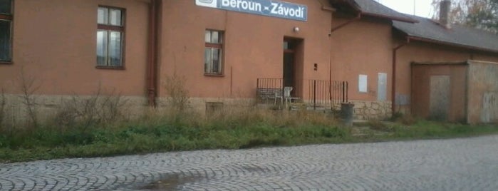 Železniční stanice Beroun-Závodí is one of Železniční stanice ČR: A-C (1/14).