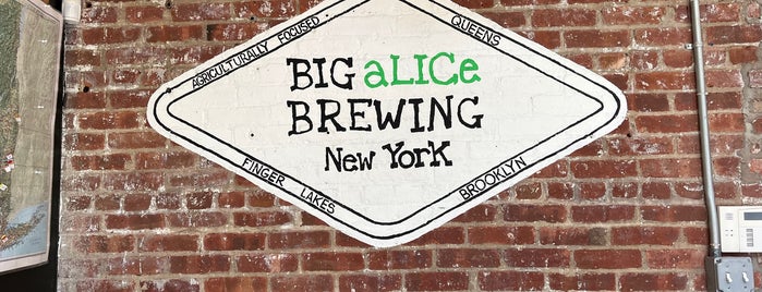 Big Alice Brewing is one of NYC.
