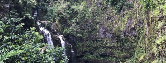 Upper Waikani Falls is one of Maui.