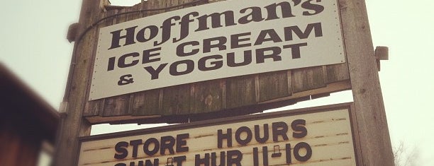 Hoffman's Ice Cream is one of get your yummy on.