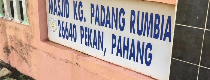 Masjid Kg Padang Rumbia is one of Masjid & Surau, MY #1.