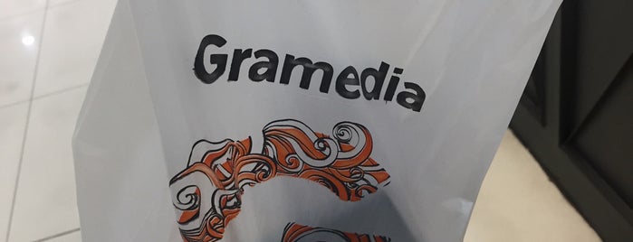 Gramedia is one of Andrie's spots.