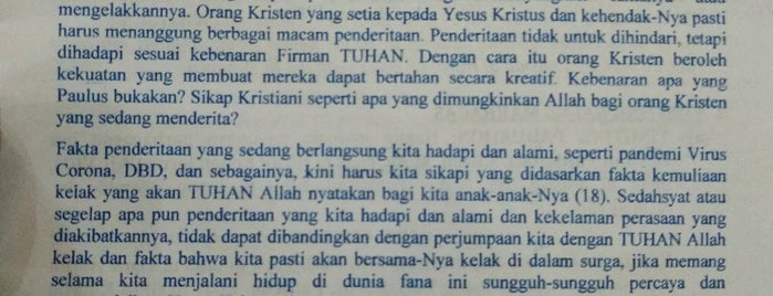 HKBP Kebon Jeruk is one of Huria Kristen Batak Protestan [HKBP].