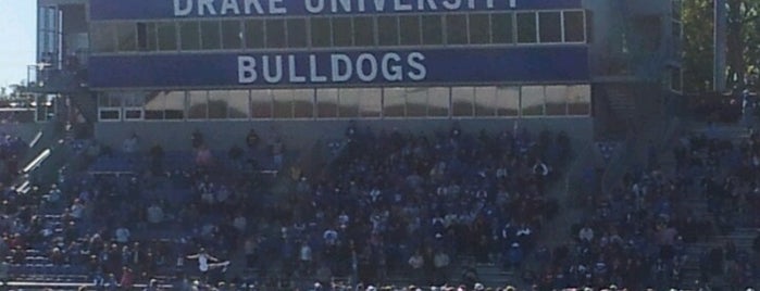 Drake Stadium is one of NCAA Division I FCS Football Stadiums.