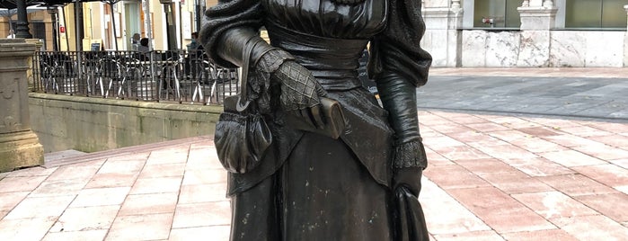 La Regenta Statue is one of Asturies patria querida.