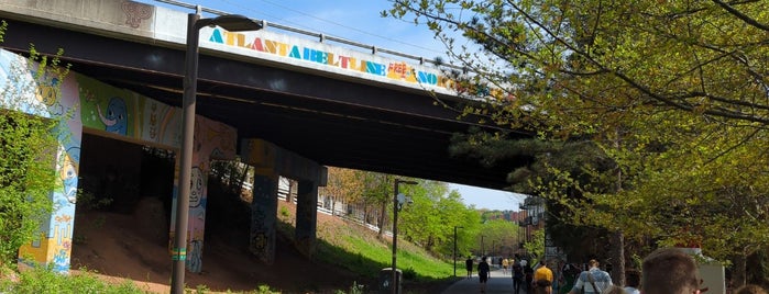 Atlanta BeltLine Corridor under Highland Ave. is one of Parks.