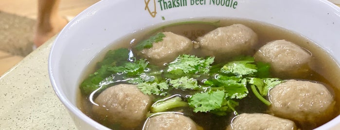 Thaksin Beef Noodle is one of Thai food specialist.