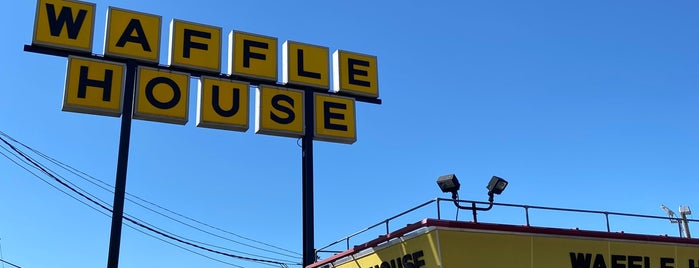 Waffle House is one of Louie, Louie...oh baby, we gotta go..