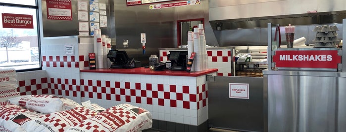 Five Guys is one of food places to hit up.