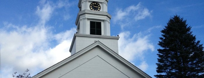 Stowe Community Church is one of Tallest Two Buildings in Every U.S. State.