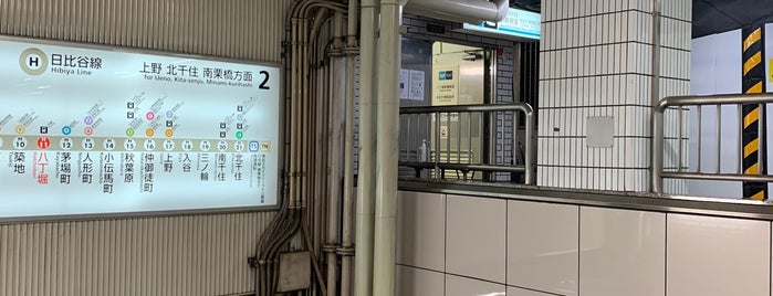 Hibiya Line Platform 1-2 is one of 鉄道・駅.