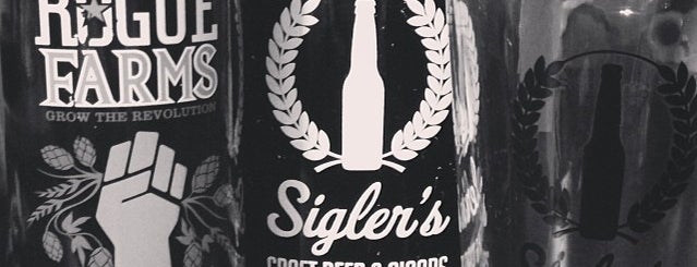 Sigler's Craft Beer and Cigars is one of Tempat yang Disukai Gary.