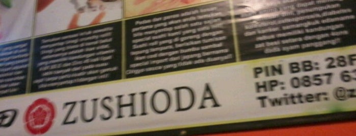 ZUSHIODA Japanese Street Sushi is one of Guide to Jakarta Selatan's best spots.