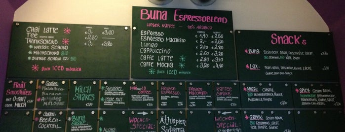 Buna Espresso & Saftbar is one of Coffee Places To Try.