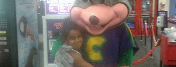 Chuck E. Cheese is one of Go-To Places w/ Specials.