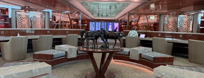 Emirates First Class Lounge - B Gates is one of Khalifa’s Liked Places.