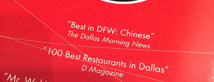 Mr. Wok is one of D Magazine's Top 100 restaurants.