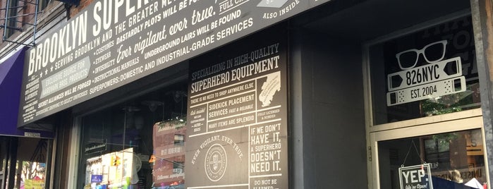 Brooklyn Superhero Supply Co. is one of For my BK airbnb guests.