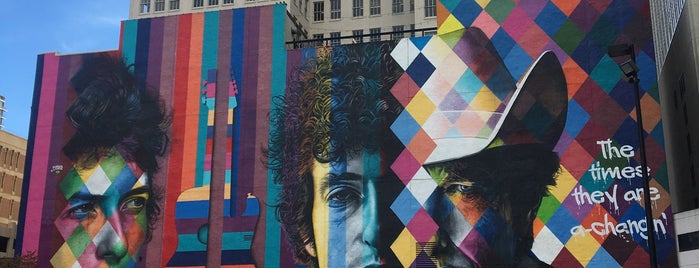 Bob Dylan Mural is one of Minneapolis.