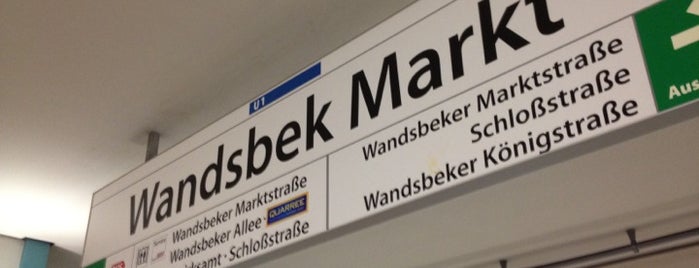 U Wandsbek Markt is one of Lugares favoritos de Thorsten.