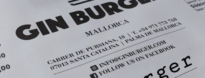 Gin Burger is one of Mallorca - complert.