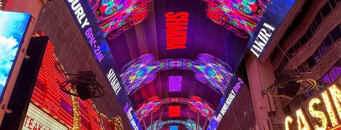 Fremont Street is one of Vegas.