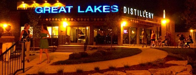 Great Lakes Distillery is one of 100 places to drink whiskey.