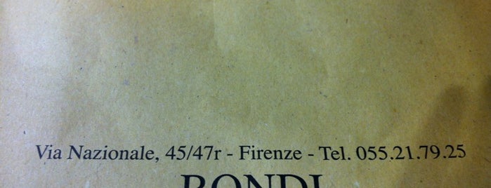 Bondi is one of to do when in florence.