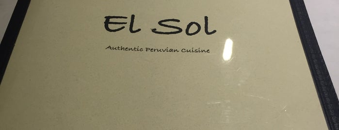 El Sol Peruvian Cuisine Bar & Grill is one of Kristina's Saved Places.