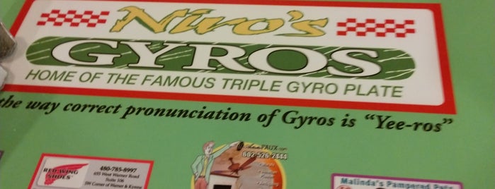 Niro's Gyros is one of Phoenix.