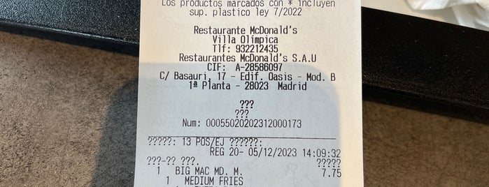 McDonald's is one of Barcelona voltants (revisar).