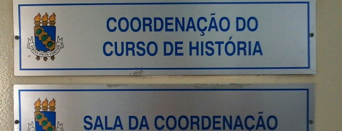 Coordenação do Curso de História - UFC is one of Mayor list.