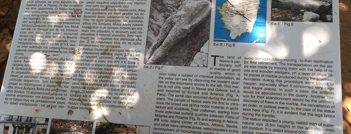 Kouros Sanctuary Melanes is one of Naxos.
