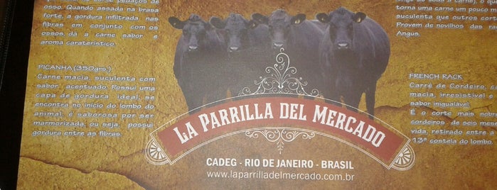 La Parrilla del Mercado is one of Cafés, Bares e Restaurantes Cariocas.