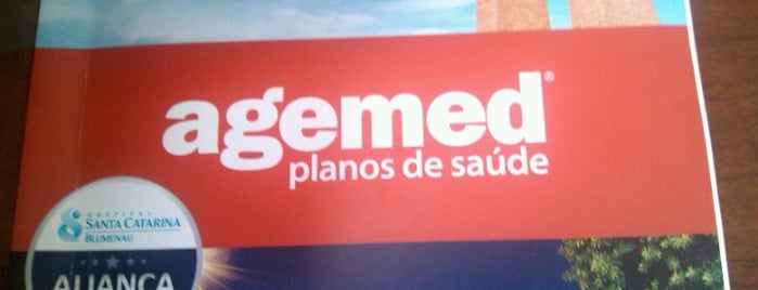 Agemed Blumenau is one of Locais curtidos por Paty.