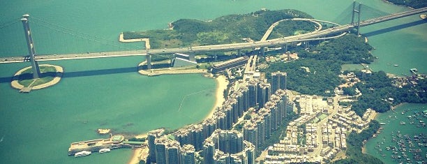 Tsing Ma Bridge is one of Hong Kong.