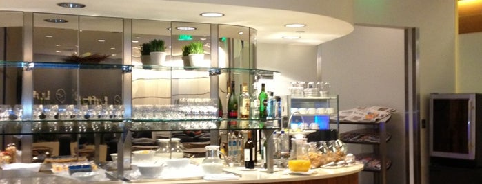 Lufthansa Lounge is one of eva’s Liked Places.