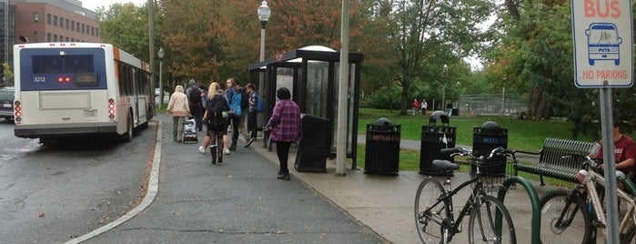 PVTA Bus Stop - GRC is one of UMass Amherst.