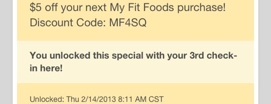 My Fit Foods is one of Top picks for American Restaurants.