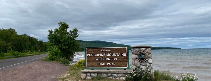 Porcupine Mountains Wilderness State Park is one of UP.