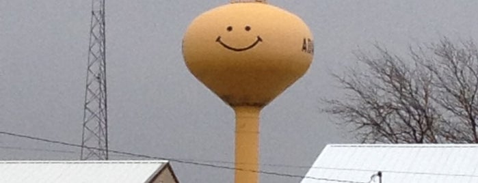 Adair Smiley Face Water Tower is one of Iowa.