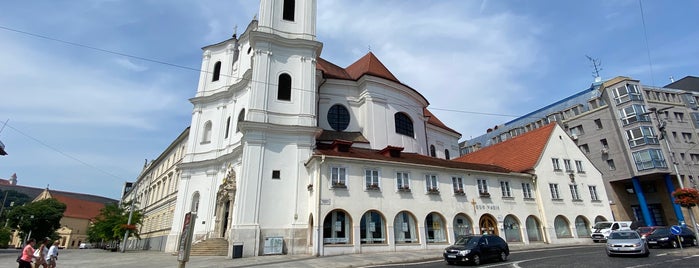 Kostol Najsvätejšej Trojice is one of Vienna -Bratislava.