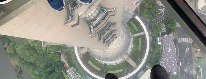 Oriental Pearl Tower Transparent Observatory is one of d's shanghai.