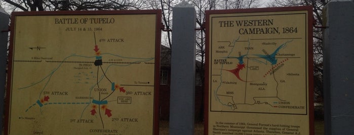 Tupelo National Battlefield is one of East Coast Sites - U.S..